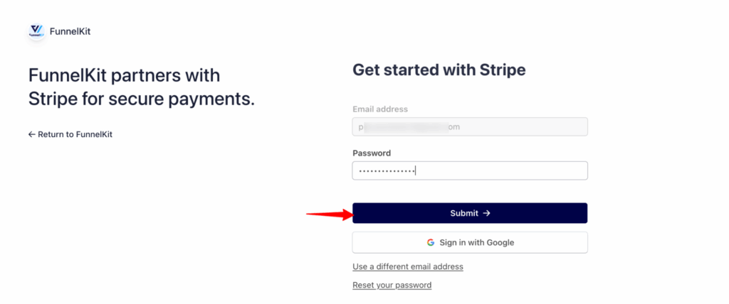 add email and password