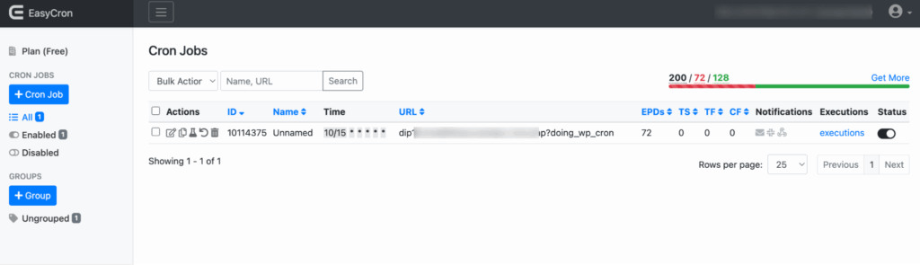 cron job in easy cron