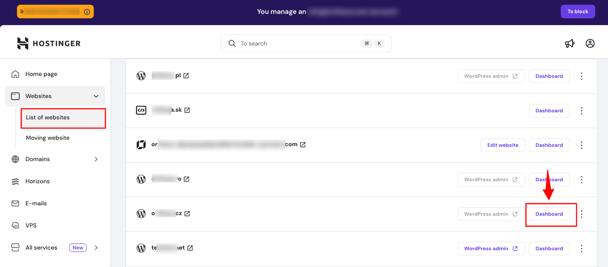 hit dashboard to create a cron job