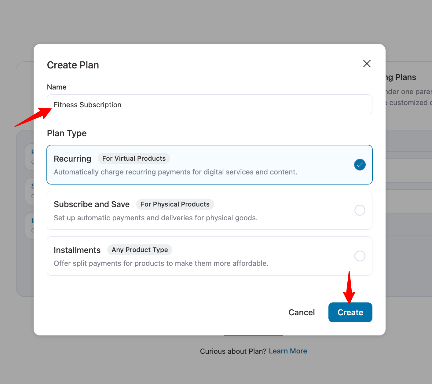 name subscription plan