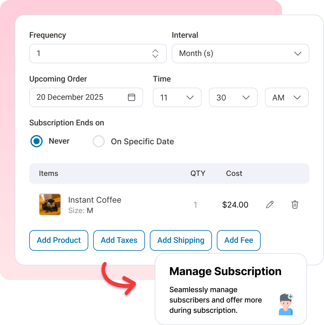 Complete Subscription Control for Admins