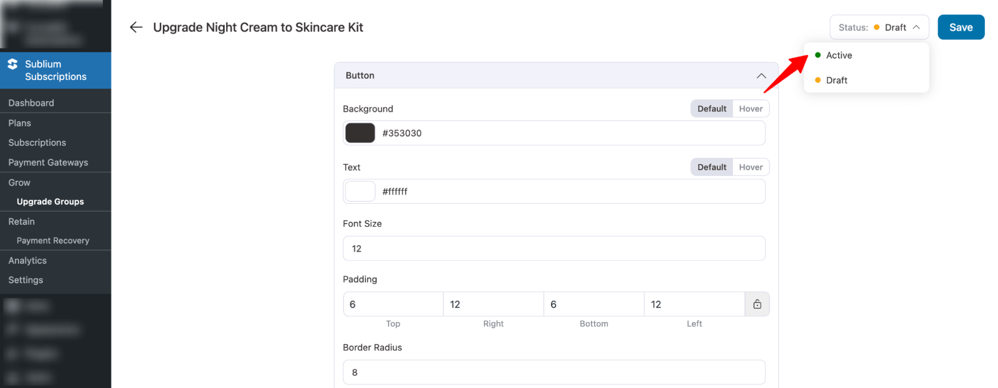 active upgrade groups