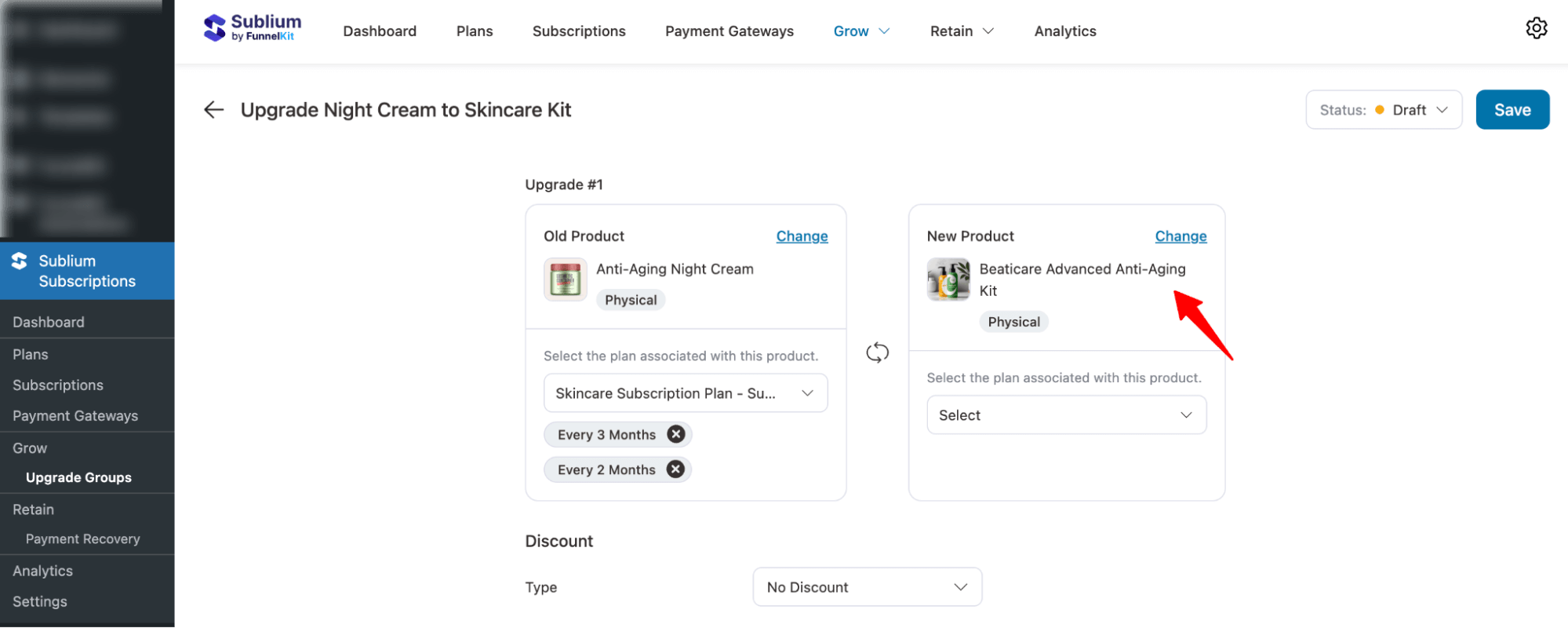 add product to new product