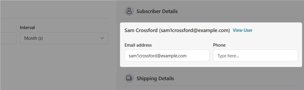 edit woocommerce subscriber details in sublium