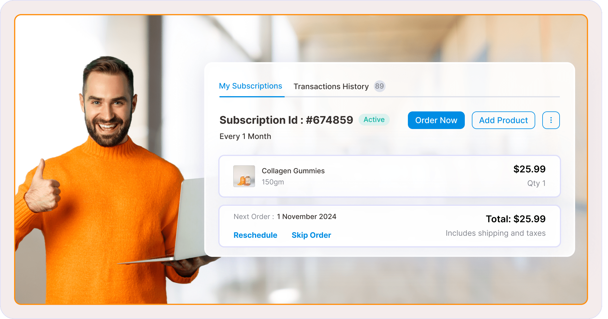 WooCommerce customer portal for subscription management - self-service dashboard