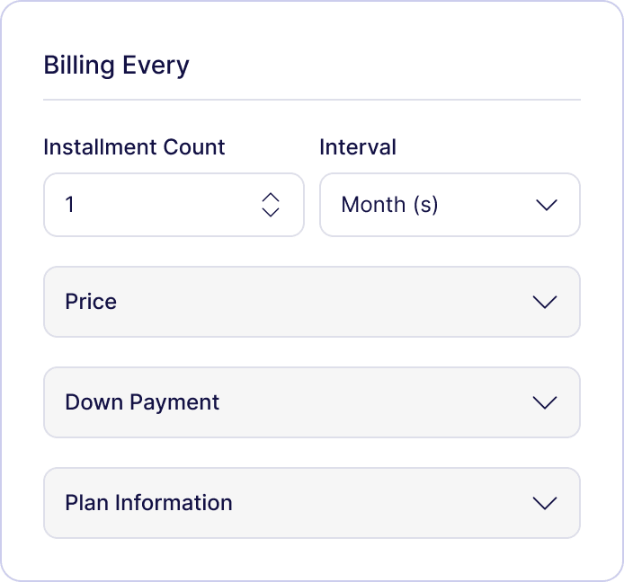Configure WooCommerce installment payment plans and billing cycles