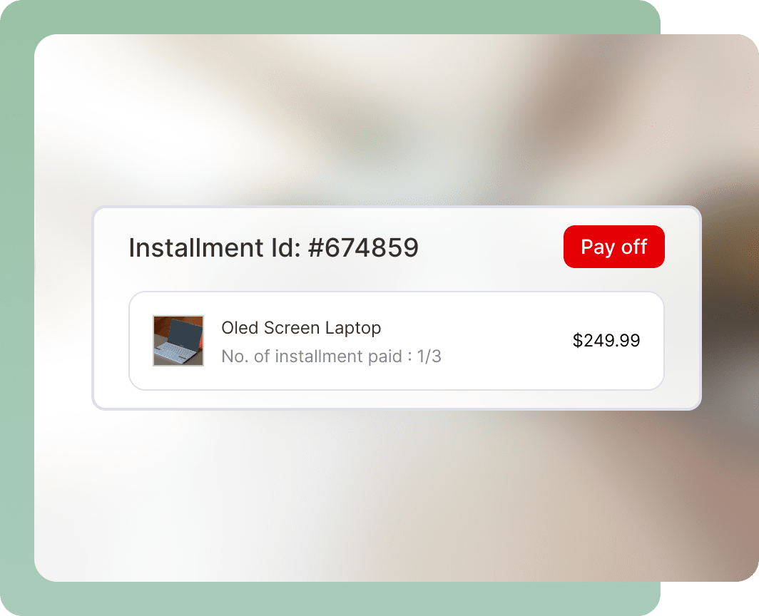 Pay off WooCommerce installments anytime - customer portal payment options
