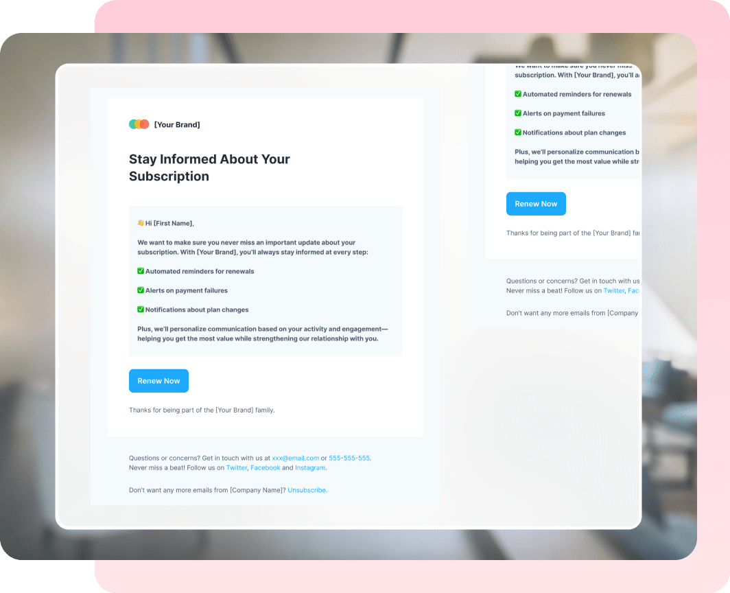 Personalized communication with subscribers