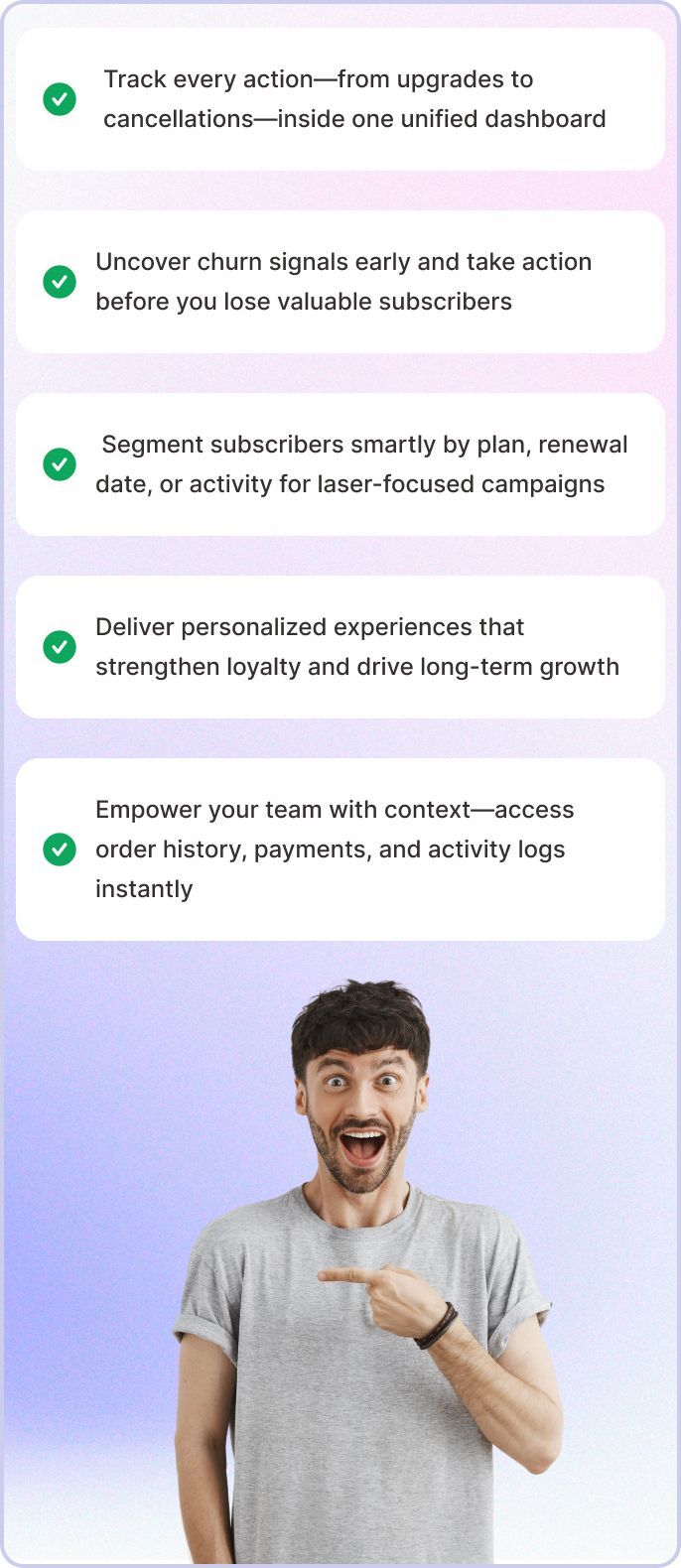 WooCommerce subscriber management banner - grow your business with Sublium customer insights