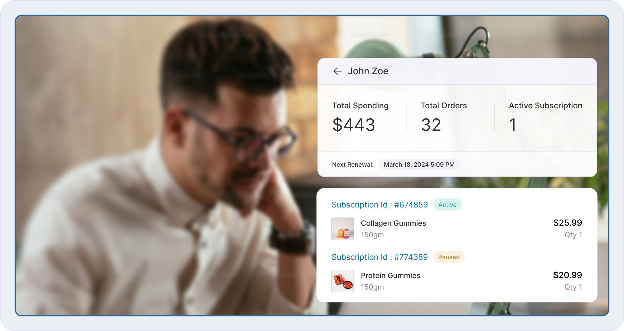 WooCommerce subscriber management dashboard - comprehensive customer control with Sublium plugin