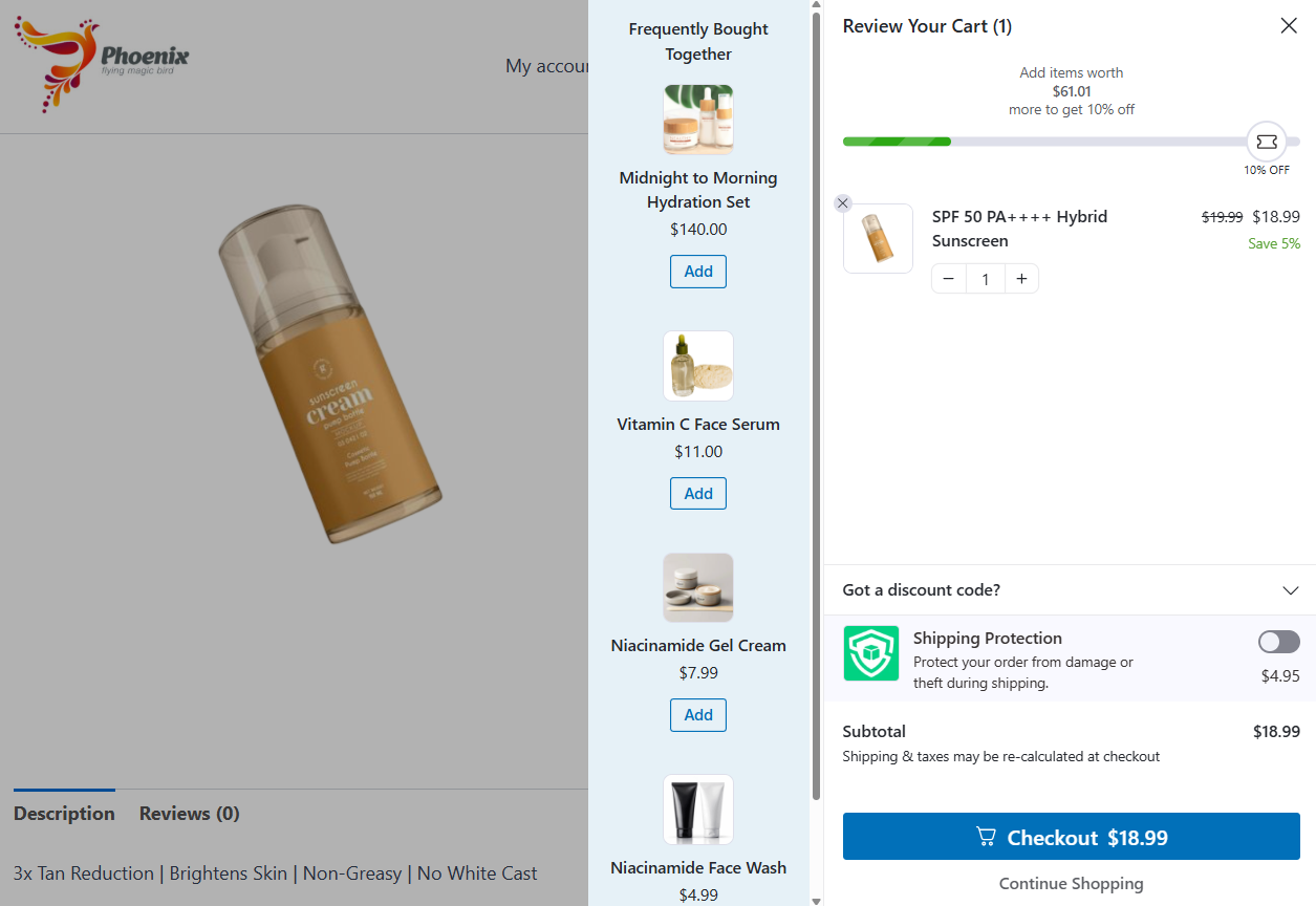Subscription storefront flow - funnelkit side cart