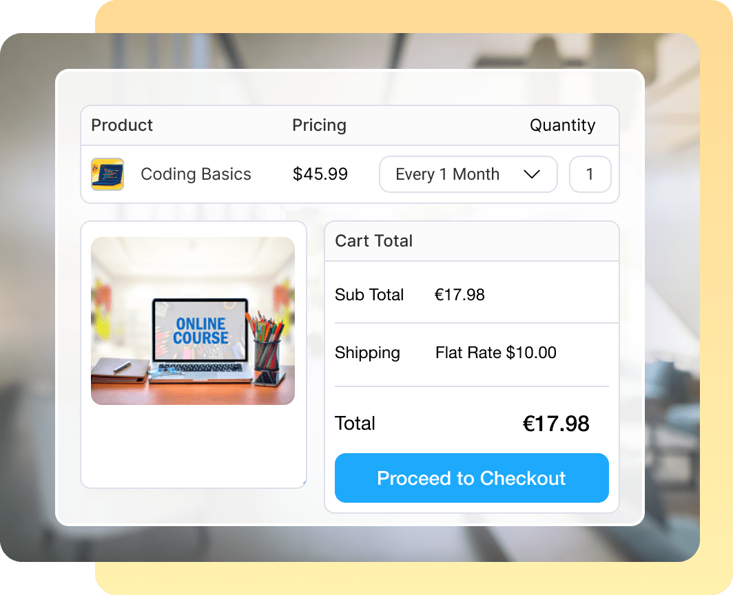 Cart page upsells for WooCommerce subscriptions - boost average order value