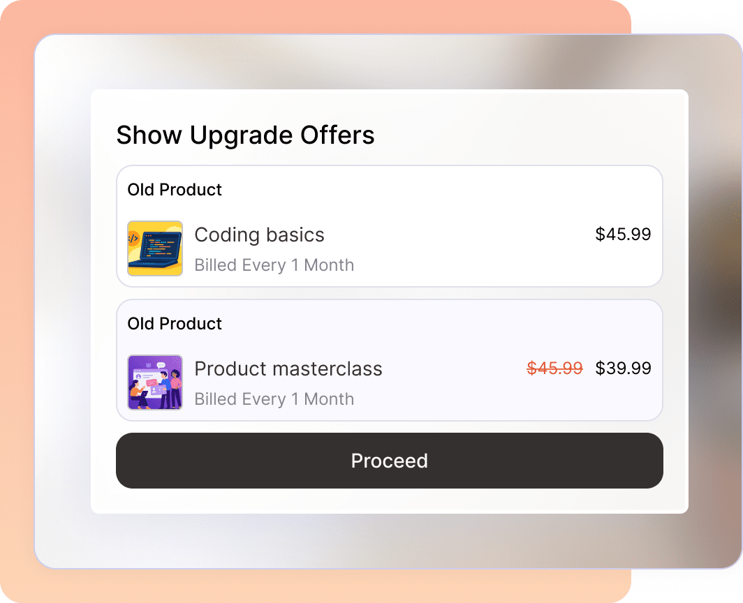Exclusive WooCommerce subscription upgrade offers in customer account