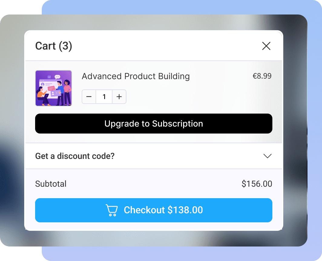 FunnelKit sliding cart for WooCommerce subscription upsells - maximize revenue