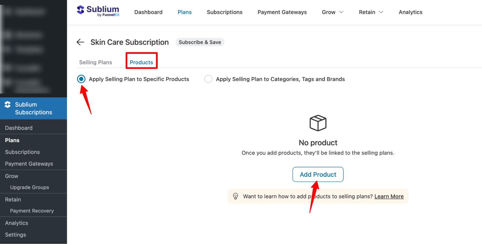 apply selling plans to Subscribe & Save Plan