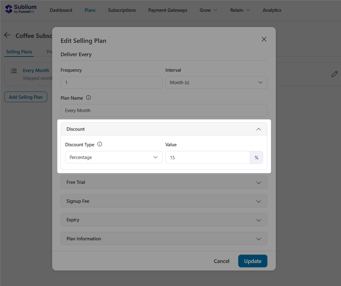 Offer discounts that customers get on subscribe and save plan instead of a one-time purchase.