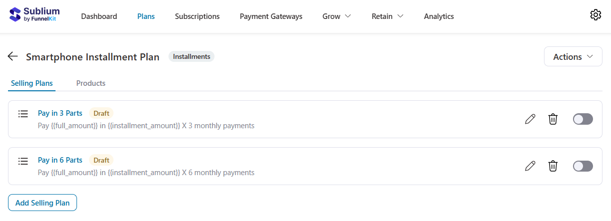 3-month and 6-month woocommerce installment plan added  