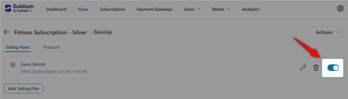 activate your woocommerce subscription plan