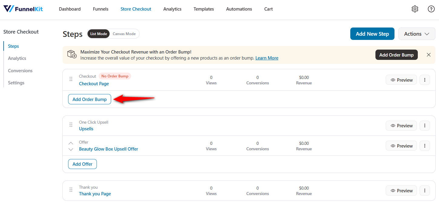 add order bump in woocommerce