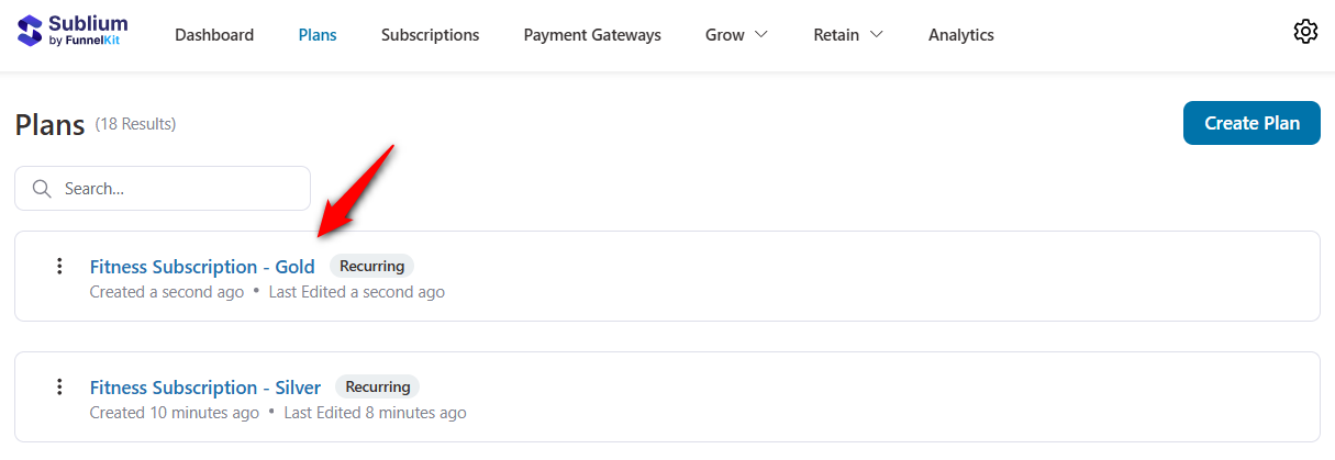 create another plan to be considered for woocommerce subscription switching