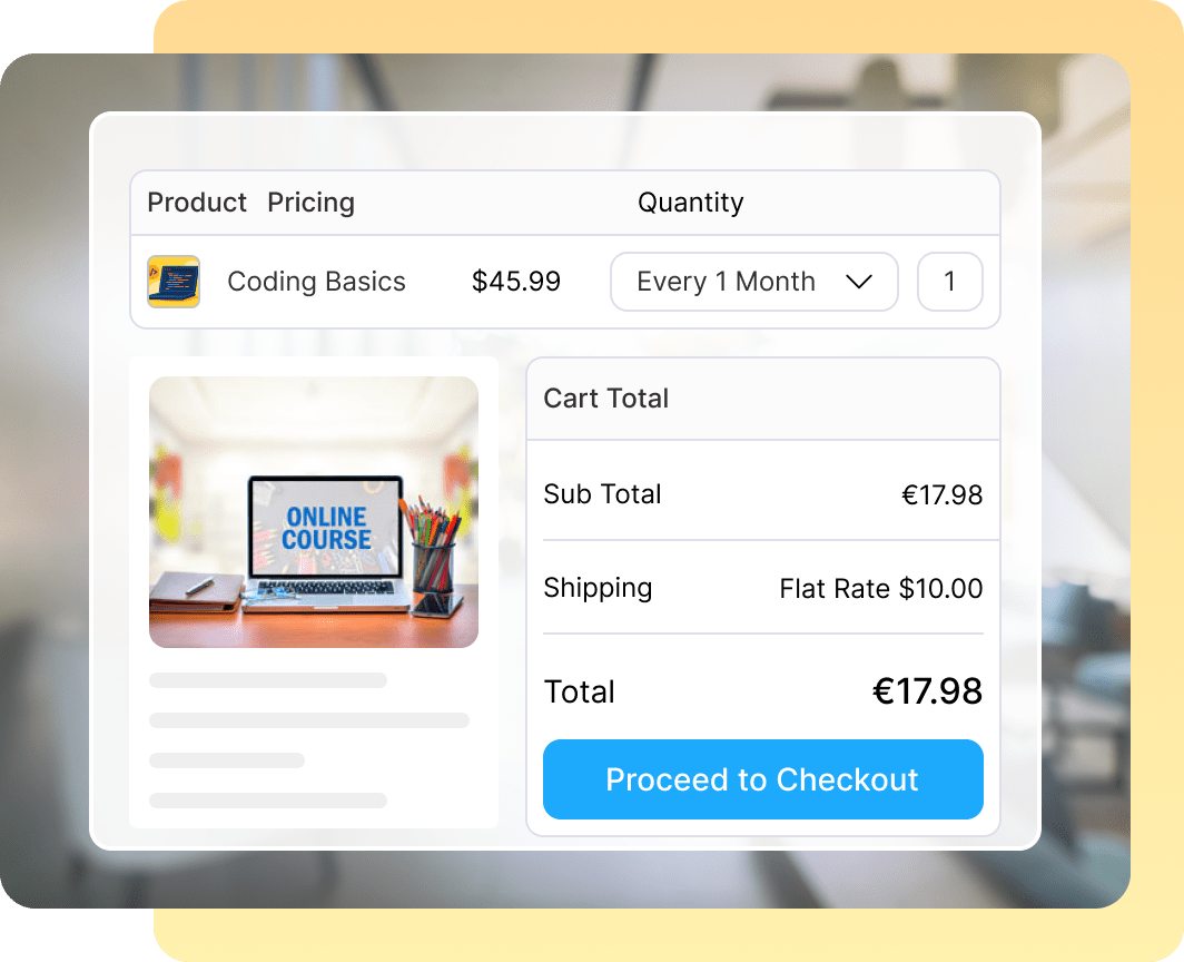 Cart Page Upsells - WooCommerce Subscriptions