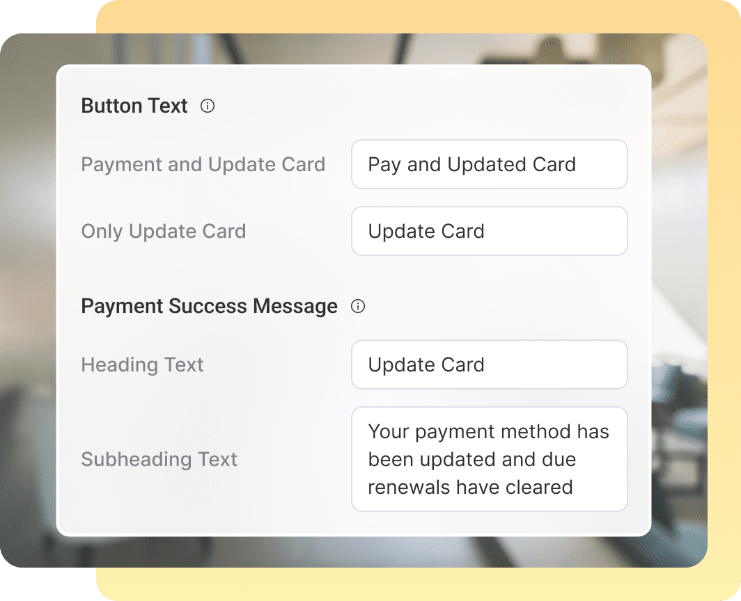 Brand Your Card Update Experience