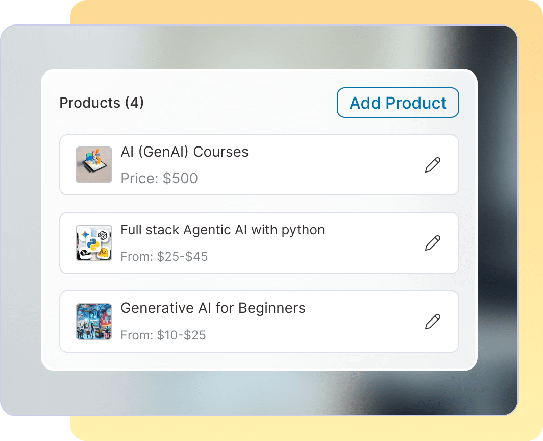 control installments across your catalog