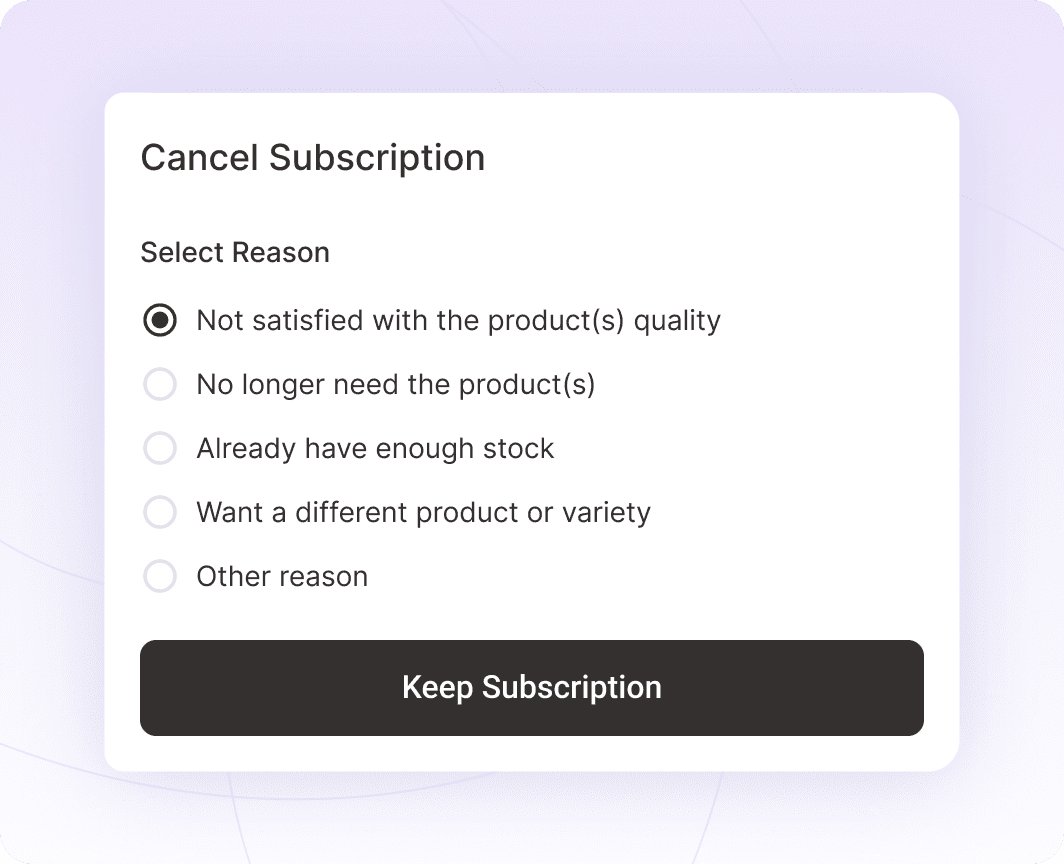 Capture the Why With Cancellation Reasons - Sublium Subscriptions