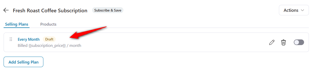edit your woocommerce variable subscription plan