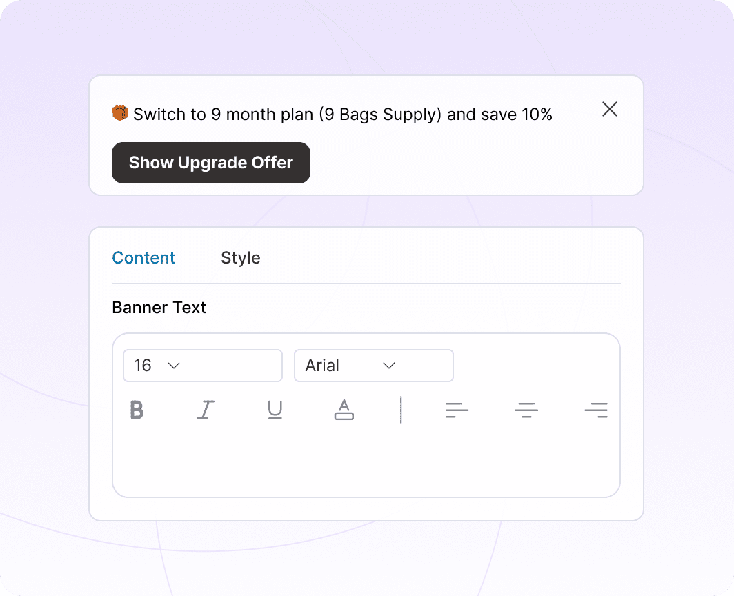 Embed Brand-Matched Upgrade Prompts