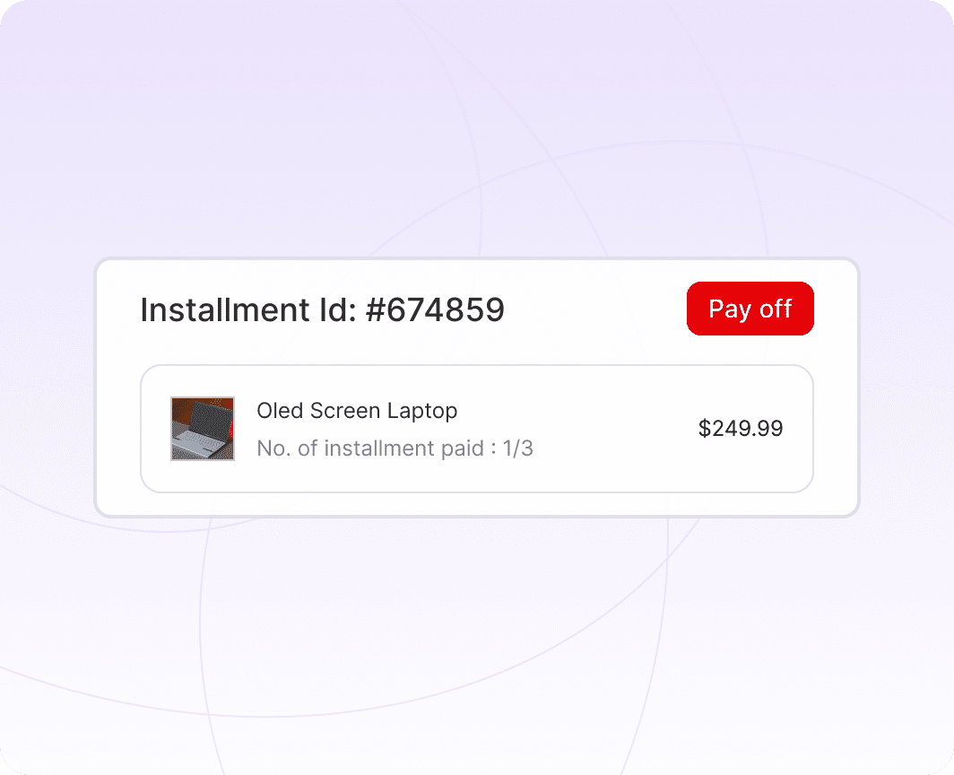 Pay off WooCommerce installments anytime - customer portal payment options