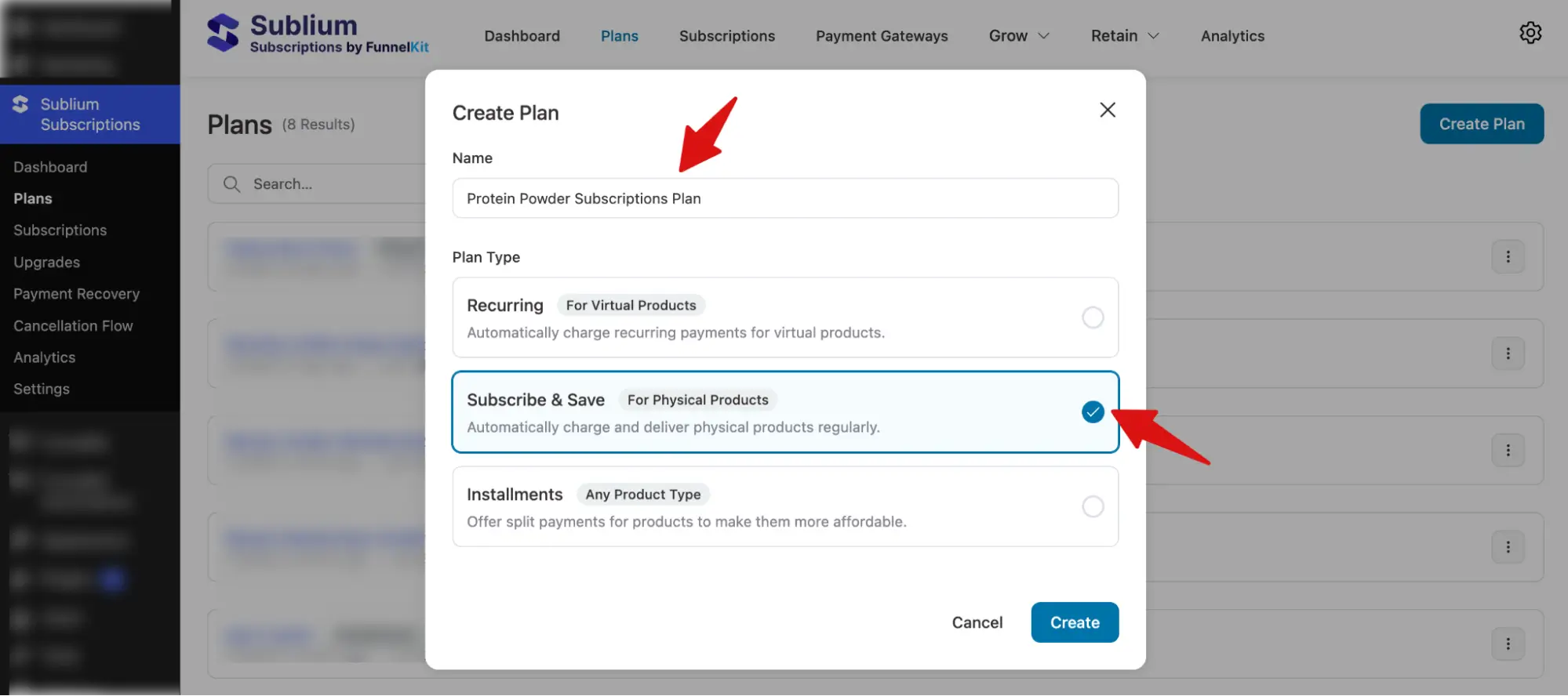 Select Subscribe and save option to create a Subscription product in WooCommerce