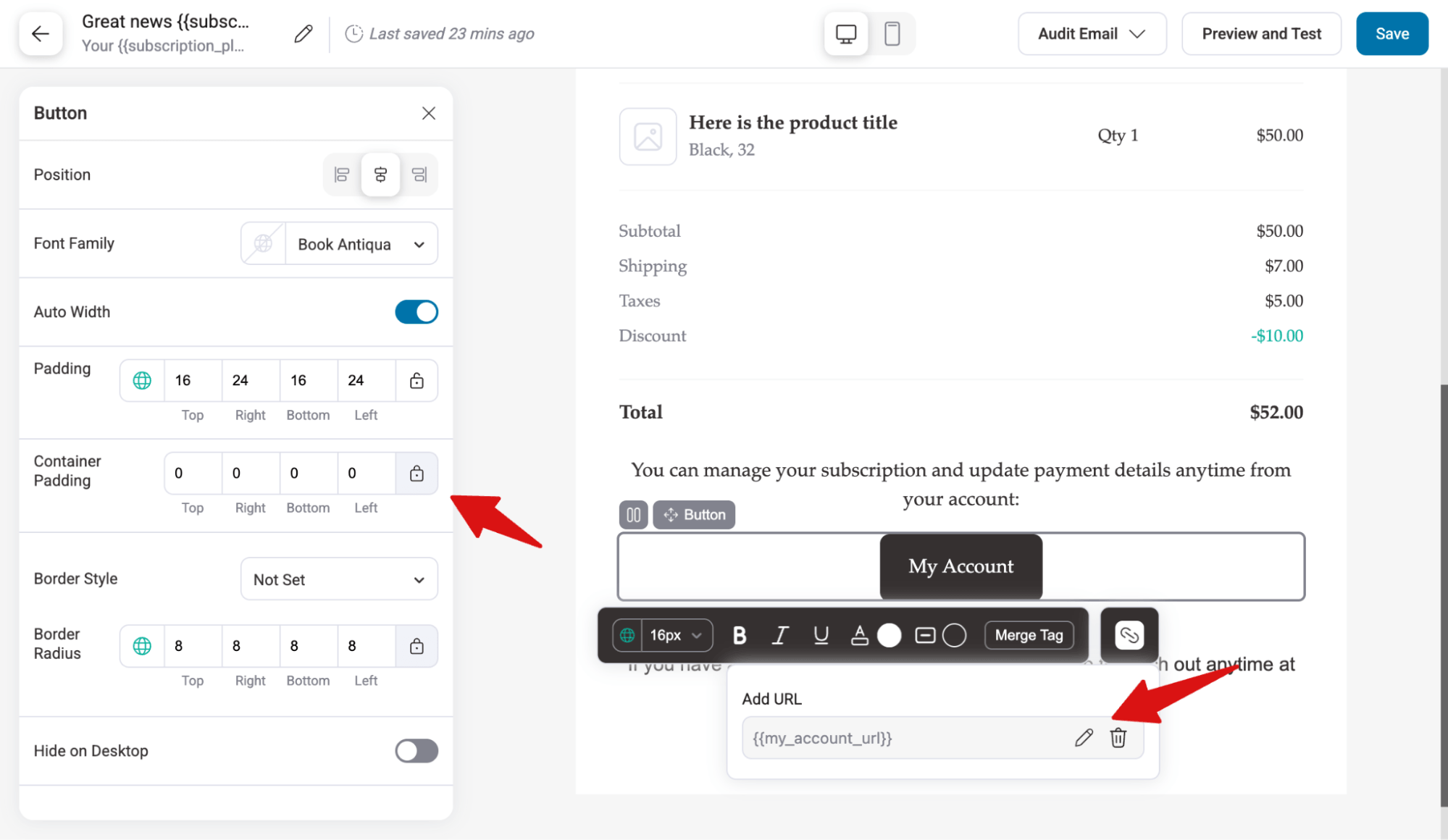 customize my subscriptions account cta button - Sublium customize my subscriptions account cta button