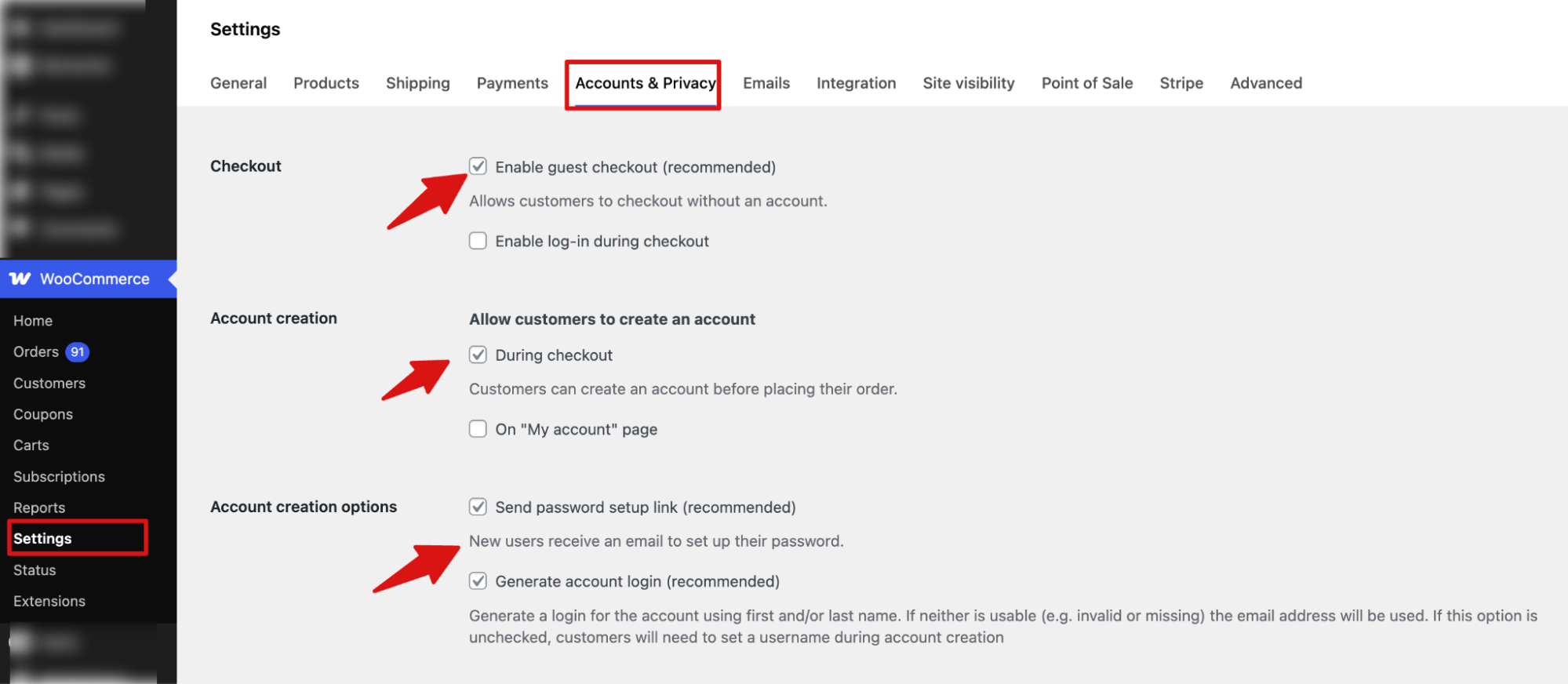 enable guest checkout to sell subscriptions