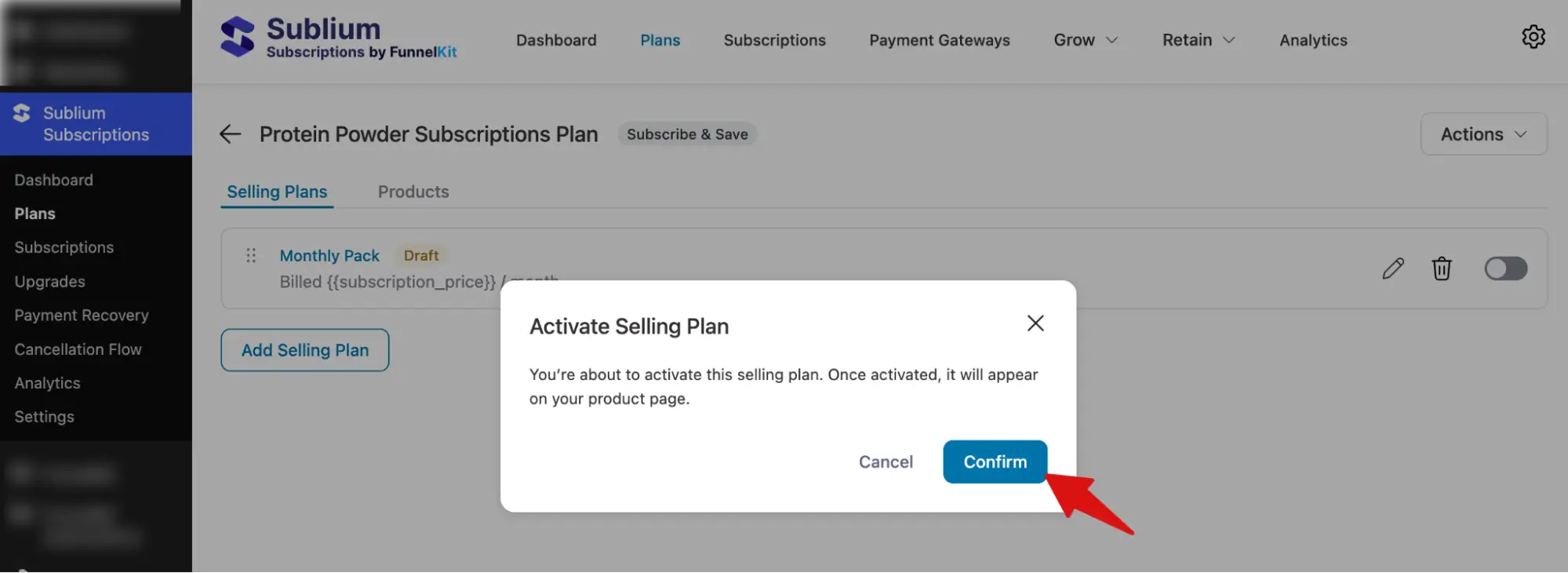 enable or disable one time purchase