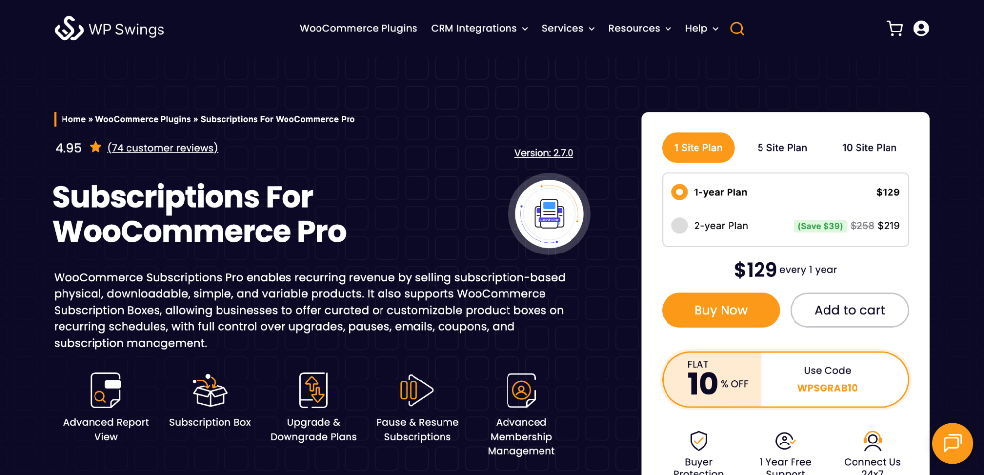 WP Swings Subscriptions for WooCommerce Best for Built-in Membership Management and AI-Powered InsightsWP Swings Subscriptions for WooCommerce Best for Built-in Membership Management and AI-Powered Insights - Sublium WP Swings Subscriptions for WooCommerce Best for Built-in Membership Management and AI-Powered Insights